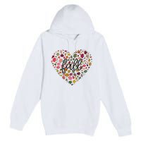 Fall Lover Nature Heart Premium Pullover Hoodie