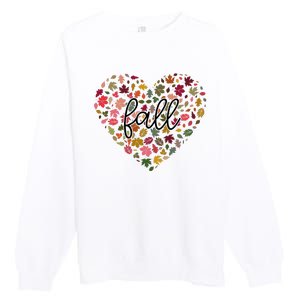 Fall Lover Nature Heart Premium Crewneck Sweatshirt