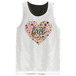 Fall Lover Nature Heart Mesh Reversible Basketball Jersey Tank