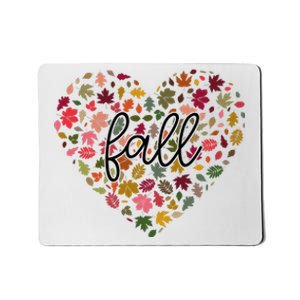 Fall Lover Nature Heart Mousepad