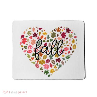Fall Lover Nature Heart Mousepad