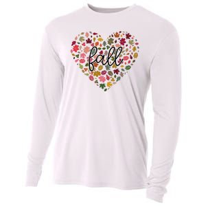 Fall Lover Nature Heart Cooling Performance Long Sleeve Crew