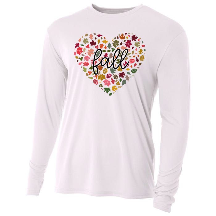 Fall Lover Nature Heart Cooling Performance Long Sleeve Crew