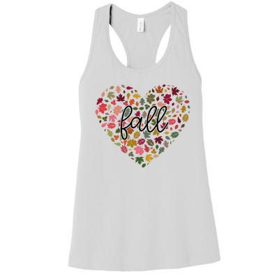 Fall Lover Nature Heart Women's Racerback Tank