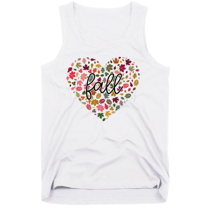 Fall Lover Nature Heart Tank Top