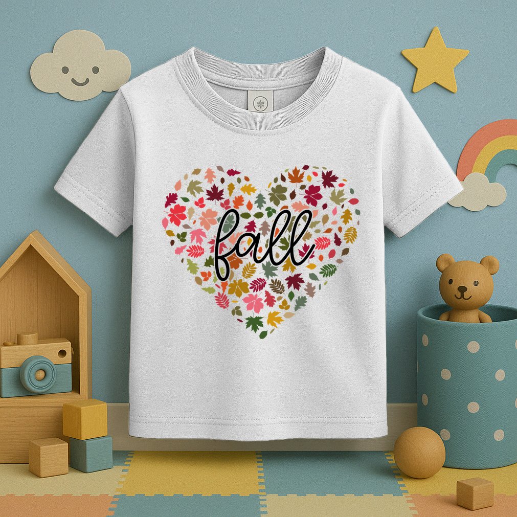 Fall Lover Nature Heart Toddler T-Shirt