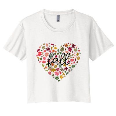 Fall Lover Nature Heart Crop Top