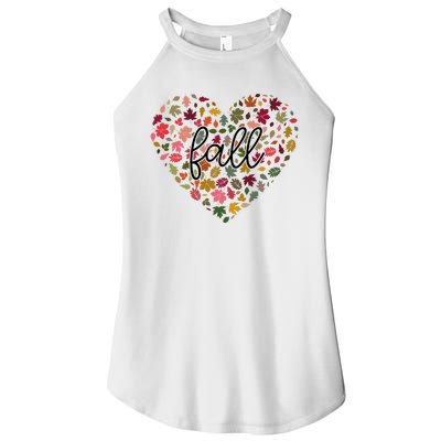 Fall Lover Nature Heart Women's Perfect Tri Rocker Tank