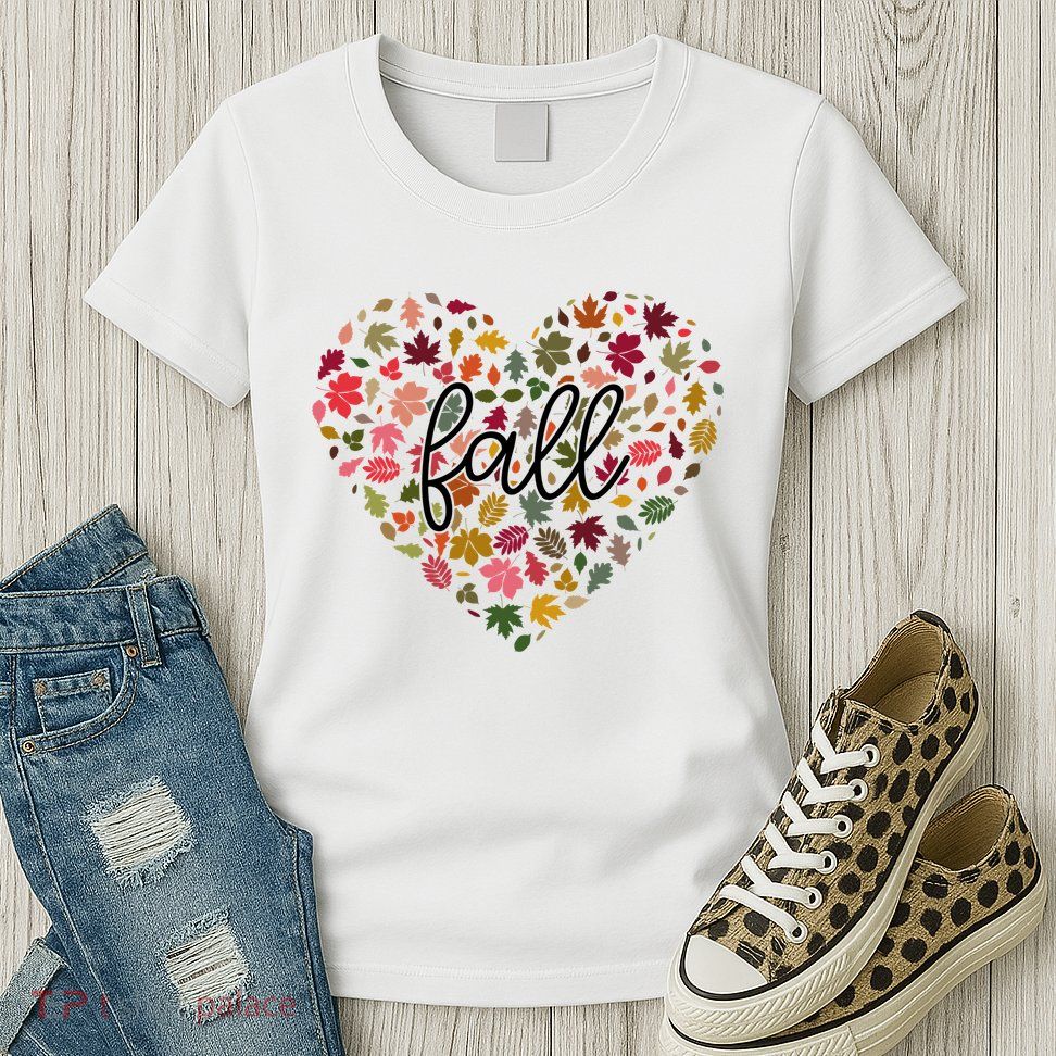 Fall Lover Nature Heart Women's T-Shirt