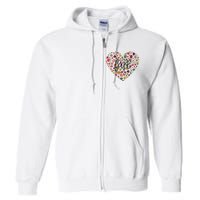 Fall Lover Nature Heart Full Zip Hoodie