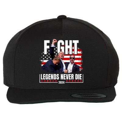 Fight Legends Never Die 2024 Wool Snapback Cap