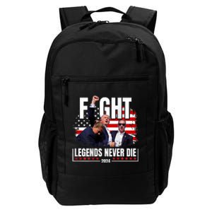 Fight Legends Never Die 2024 Support Trump Daily Commute Backpack