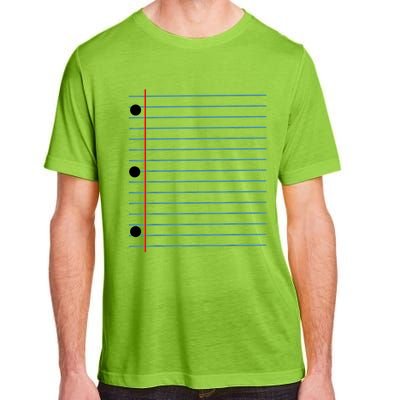 Funny Lined Notebook Paper Group Halloween Costume Adult ChromaSoft Performance T-Shirt