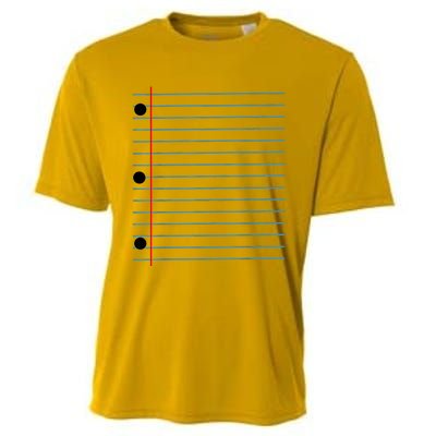 Funny Lined Notebook Paper Group Halloween Costume Cooling Performance Crew T-Shirt