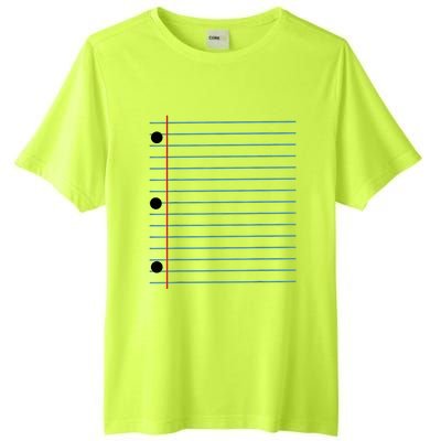 Funny Lined Notebook Paper Group Halloween Costume Tall Fusion ChromaSoft Performance T-Shirt