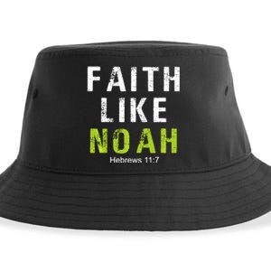 Faith Like Noah Hebrews 11:7 Sustainable Bucket Hat