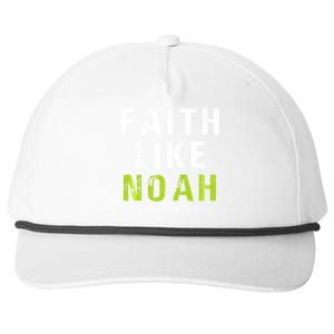 Faith Like Noah Hebrews 11:7 Snapback Five-Panel Rope Hat