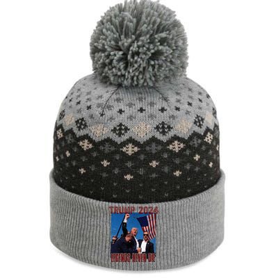 Funny Legends Never Die Trump Election Rally Shooting 2024 The Baniff Cuffed Pom Beanie