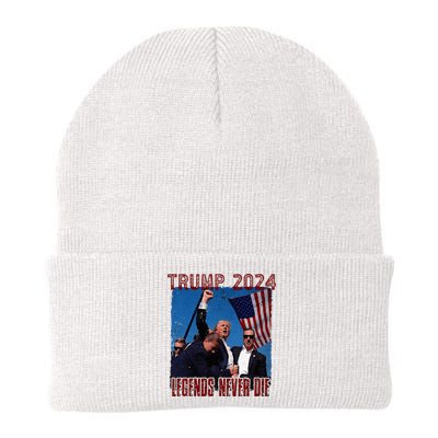 Funny Legends Never Die Trump Election Rally Shooting 2024 Knit Cap Winter Beanie