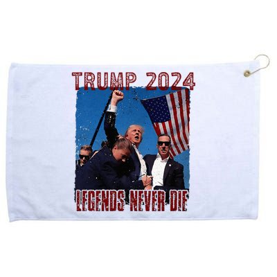 Funny Legends Never Die Trump Election Rally Shooting 2024 Grommeted Golf Towel