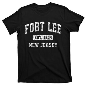 Fort Lee Nj & Retro Fort Lee Est. 1904 New Jersey T-Shirt