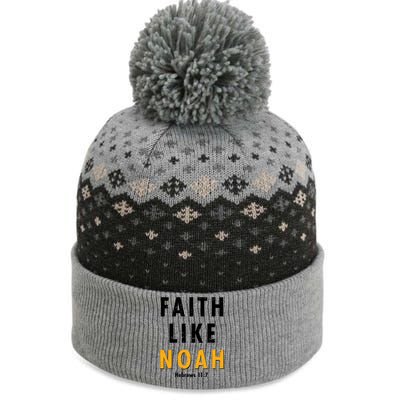 Faith Like Noah Hebrews 11:7 The Baniff Cuffed Pom Beanie