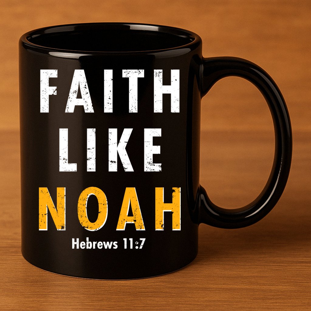 Faith Like Noah Hebrews 11:7 11oz C Handle Ceramic Mug