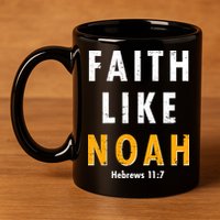 Faith Like Noah Hebrews 11:7 11oz C Handle Ceramic Mug