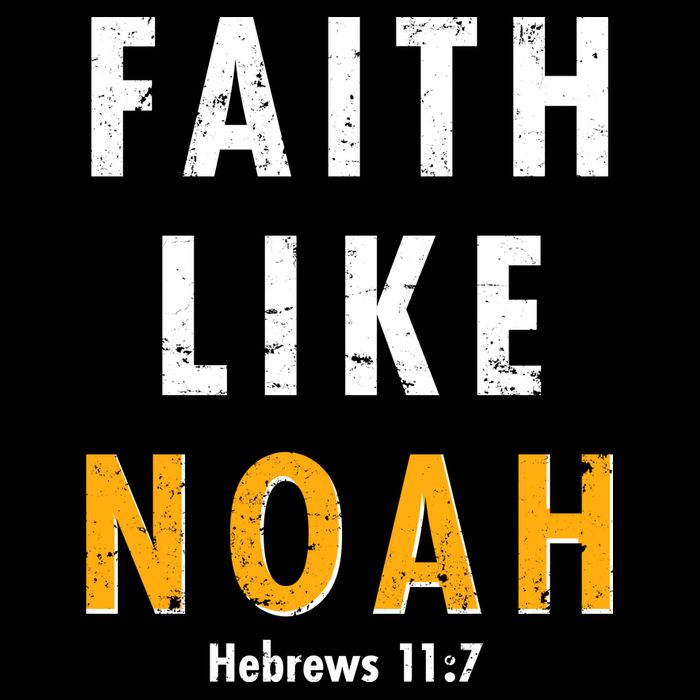 Faith Like Noah Hebrews 11:7 Flat Bill Trucker Hat