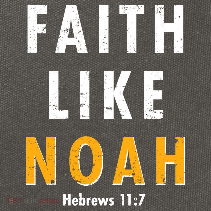 Faith Like Noah Hebrews 11:7 Cotton Canvas Backpack