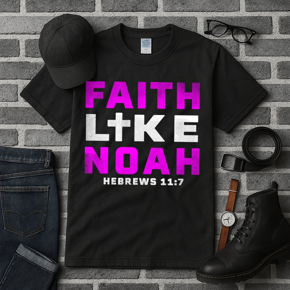 Faith Like Noah Hebrews 117 Tall T-Shirt