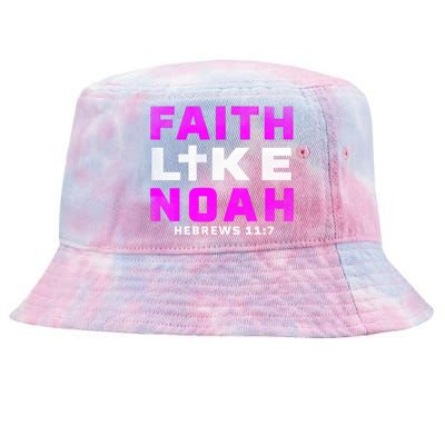 Faith Like Noah Hebrews 117 Tie-Dyed Bucket Hat