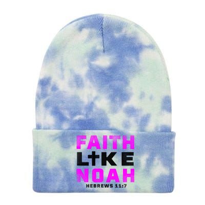 Faith Like Noah Hebrews 117 Tie Dye 12in Knit Beanie