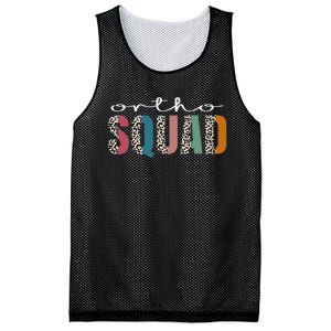 Funny Leopard Nursing Tee Ortho Squad, Orthopedics Nurse Mesh Reversible Basketball Jersey Tank