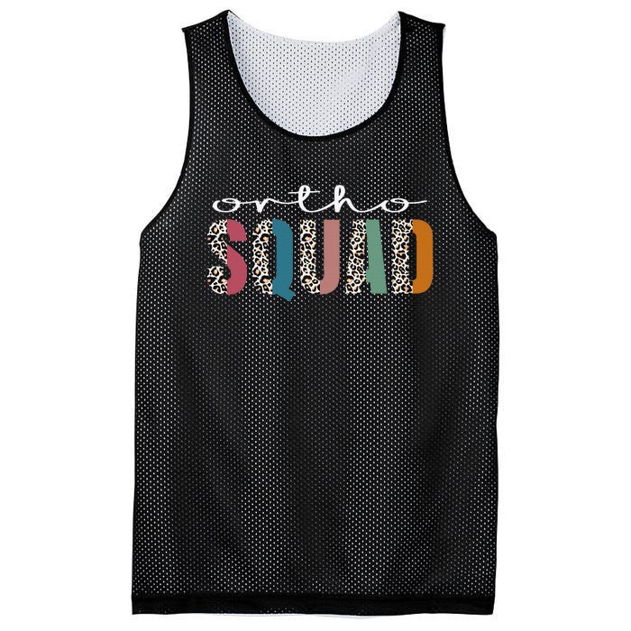 Funny Leopard Nursing Tee Ortho Squad, Orthopedics Nurse Mesh Reversible Basketball Jersey Tank