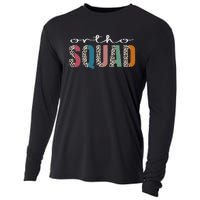 Funny Leopard Nursing Tee Ortho Squad, Orthopedics Nurse Cooling Performance Long Sleeve Crew