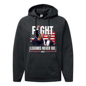 Fight Legends Never Die 2024 Performance Fleece Hoodie