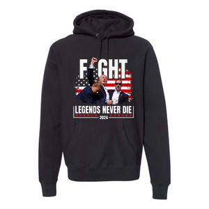 Fight Legends Never Die 2024 Premium Hoodie