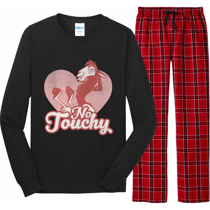 Funny Llama No Touchy Valentine's Day Couple Lover Trending Long Sleeve Pajama Set