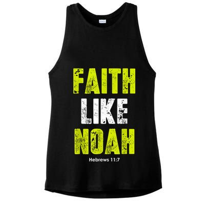 Faith Like Noah Ladies PosiCharge Tri-Blend Wicking Tank