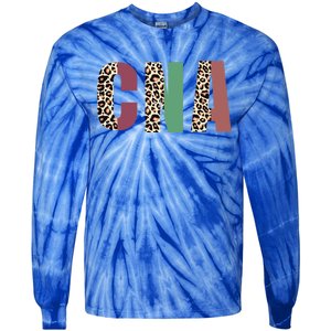 Funny Leopard Nursing Tee Cna Certified Nursing Assistant Gift Tie-Dye Long Sleeve Shirt