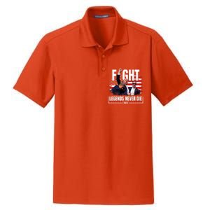 Fight Legends Never Die 2024 Trump Shooting Dry Zone Grid Polo