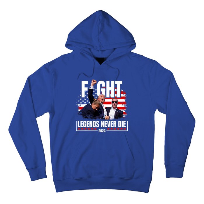 Fight Legends Never Die 2024 Trump Shooting Hoodie