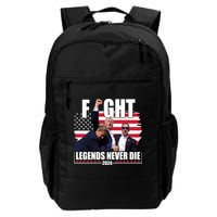Fight Legends Never Die 2024 Trump Shooting Usa Flag Backpack