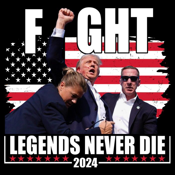 Fight Legends Never Die 2024 Trump Shooting Usa Flag Backpack