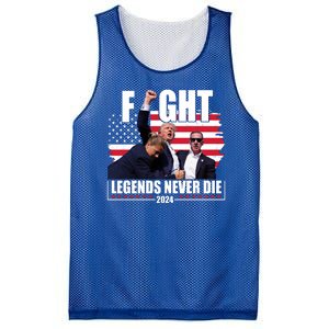 Fight Legends Never Die 2024 Trump Shooting Usa Flag Mesh Reversible Basketball Jersey Tank