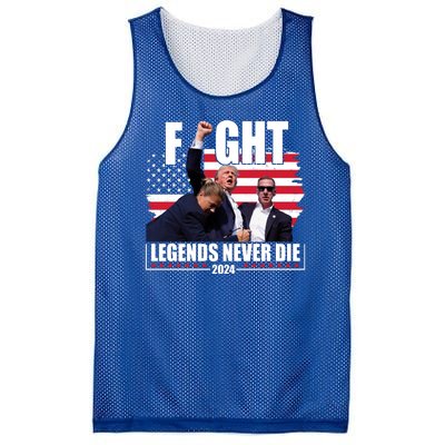 Fight Legends Never Die 2024 Trump Shooting Usa Flag Mesh Reversible Basketball Jersey Tank