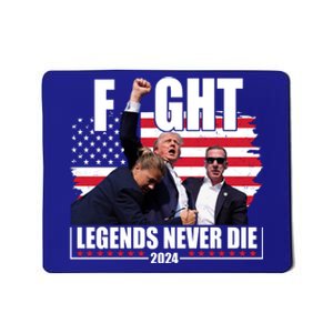 Fight Legends Never Die 2024 Trump Shooting Usa Flag Mousepad