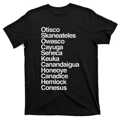 Finger Lakes Ny Finger Lakes Region Cayuga Seneca Keuka T-Shirt