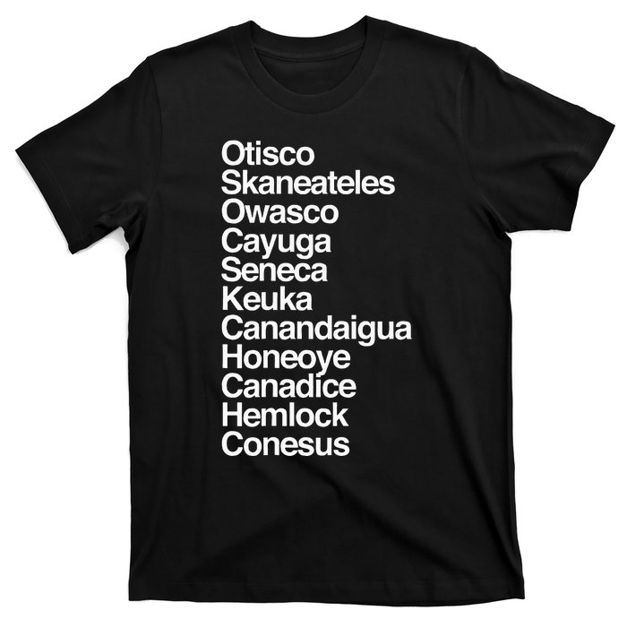 Finger Lakes Ny Finger Lakes Region Cayuga Seneca Keuka T-Shirt